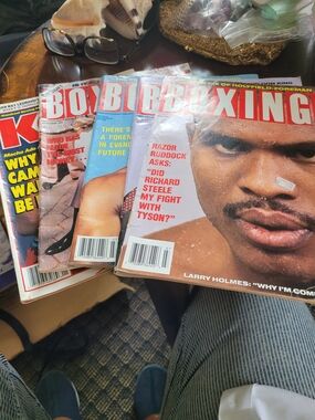 Vintage Boxing Magazine Lot - Red Accent Covers